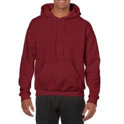 Bluza Z Kapturem Dla Dorosłych Unisex Heavy Blend. Czerwone bluzy GILDAN, m, bez wzorów, z kapturem. Za 73.99 zł.