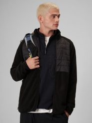 4F Polar regular bez kaptura męski - czarny S. Czarne bluzy z polaru 4F, m, bez wzorów, z polaru, bez kaptura. Za 199.99 zł.