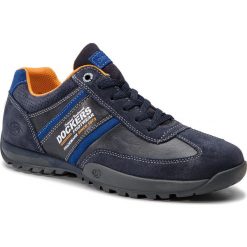 Sneakersy DOCKERS - 36HT036-206660 Navy/Navy. Niebieskie buty sportowe casual DOCKERS, bez wzorów, z materiału, bez zapięcia. W wyprzedaży za 189.00 zł.