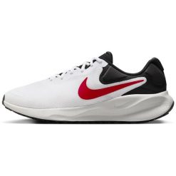 Buty do biegania męskie Nike Revolution 7. Białe buty do biegania Nike, bez wzorów, z materiału, bez zapięcia, do biegania, nike revolution. Za 276.55 zł.