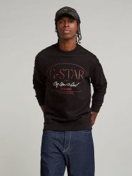 G-Star Bluza w kolorze czarnym rozmiar: XXL. Czarne bluzy G-Star, xxl, bez wzorów, z bawełny, bez kaptura. Za 163.64 zł.