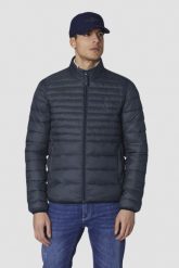 AERONAUTICA MILITARE Granatowa pikowana kurtka JACKET. Niebieskie kurtki Aeronautica Militare, m, bez wzorów, bez kaptura. W wyprzedaży za 439.99 zł.