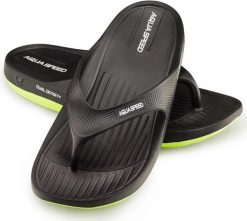 Klapki basenowe japonki Aqua Speed Alcano. Czarne klapki Aqua-Speed, z materiału. Za 59.99 zł.