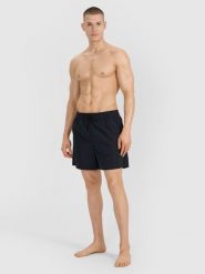 4F Spodenki plażowe boardshorty męskie - czarne XL. Czarne szorty 4F, m, bez wzorów, z syntetyku, wakacyjne. Za 99.99 zł.