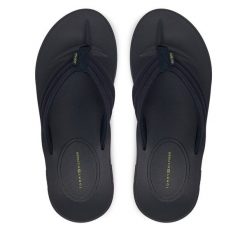 Japonki Tommy Hilfiger. Niebieskie japonki Tommy Hilfiger, bez wzorów. Za 209.99 zł.