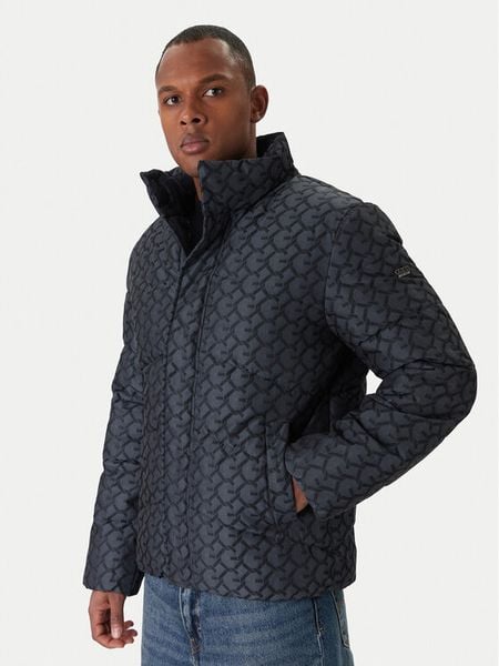 Guess Kurtka zimowa M5BL2M W2232 Szary Regular Fit. Szare kurtki Guess, na zimę, m, z aplikacjami, z syntetyku, bez kaptura. Za 859.99 zł.