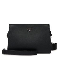 Saszetka Guess. Czarne saszetki i nerki Guess, z aplikacjami, małe, bez dodatków. Za 369.99 zł.