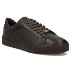 Skórzane półbuty męskie sneakersy brązowe Filippo MP8274. Brązowe buty sportowe casual Filippo, bez wzorów, ze skóry, bez obcasa, bez zapięcia. Za 399.99 zł.