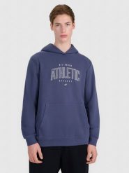 4F Bluza dresowa nierozpinana z kapturem męska - szara XXL. Szare bluzy z kapturem 4F, m, bez wzorów, z bawełny, z kapturem. W wyprzedaży za 99.99 zł.