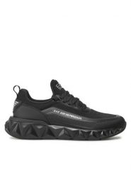 EA7 Emporio Armani Sneakersy X8X106 XK262 N763 Czarny. Czarne buty sportowe casual EA7 Emporio Armani, bez wzorów, z materiału, bez zapięcia. Za 549.99 zł.