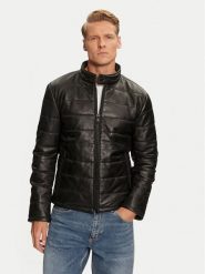 JOOP! Jeans Kurtka skórzana 15 Stepo 80000646 Czarny Regular Fit. Czarne kurtki JOOP! Jeans, m, bez wzorów, z jeansu, bez kaptura. Za 1,119.00 zł.