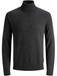 Jack & Jones Golf "JJEMIL" w kolorze antracytowym rozmiar: S. Czarne golfy Jack & Jones, s, bez wzorów, bez ramiączek. Za 75.16 zł.