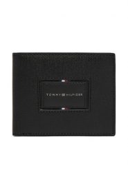Tommy Hilfiger Portfel Th Foundation Cc And Coin AM0AM14506 Czarny. Czarne portfele Tommy Hilfiger, bez wzorów, ze skóry. Za 349.99 zł.