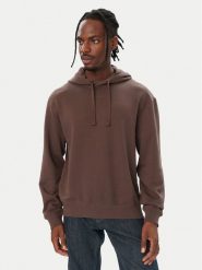 HUGO Bluza Dapo 50486478 Brązowy ciemny Relaxed Fit. Brązowe bluzy Hugo, m, bez wzorów, z bawełny, bez kaptura. Za 499.99 zł.