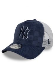 New Era Czapka z daszkiem New York Yankees Tonal Check 60595260 Granatowy. Niebieskie czapki z daszkiem New Era, bez wzorów, z materiału. Za 129.99 zł.
