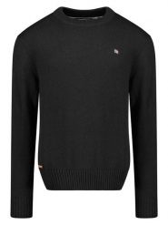 Geographical Norway Sweter "Flinder" w kolorze czarnym rozmiar: M. Czarne swetry nierozpinane Geographical Norway, m, bez wzorów, z bawełny, bez kołnierzyka, bez ramiączek. Za 130.19 zł.