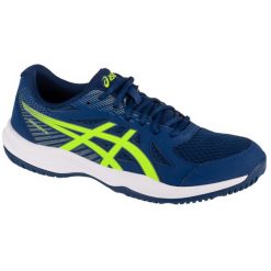 Buty treningowe męskie Asics Upcourt 6. Niebieskie buty sportowe casual ASICS, bez wzorów, z materiału. Za 368.00 zł.