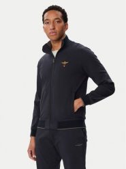 Aeronautica Militare Bluza 262FE1956UF00459 Granatowy Regular Fit. Niebieskie bluzy Aeronautica Militare, l, bez wzorów, bez kaptura. Za 654.99 zł.