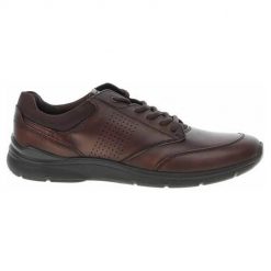 Buty do chodzenia męskie Ecco Irving. Brązowe buty sportowe casual ecco, bez wzorów, z materiału, bez zapięcia. Za 662.00 zł.