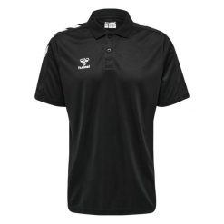 Polo Hummel hmlCore. Czarne koszulki polo Hummel, l, bez wzorów, bez kołnierzyka, bez ramiączek. Za 157.50 zł.