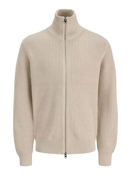 Jack & Jones Kardigan w kolorze beżowym rozmiar: M. Brązowe swetry rozpinane Jack & Jones, m, bez wzorów, z bawełny, bez kołnierzyka, bez ramiączek. Za 143.56 zł.