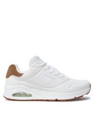 Skechers Sneakersy Uno - Suited On Air 183004 Biały. Białe buty sportowe casual Skechers, bez wzorów, ze skóry, bez zapięcia. Za 399.99 zł.