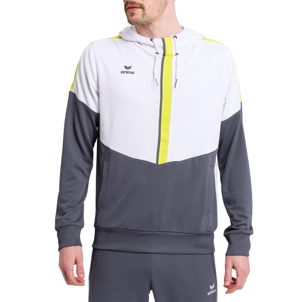 Hoodie Erima Squad. Białe swetry nierozpinane Erima, m, bez wzorów, z dresówki, bez kołnierzyka, bez ramiączek. W wyprzedaży za 145.00 zł.