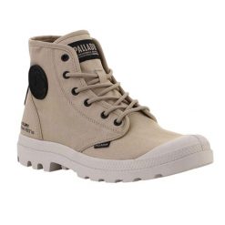 Buty Unisex Dla Dorosłych Pampa Hi. Brązowe buty trekkingowe Palladium, bez wzorów, bez zapięcia. Za 610.99 zł.