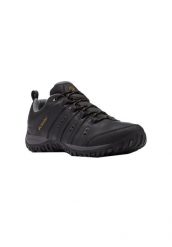 Buty trekkingowe męskie Columbia Woodburn Ii Waterproof. Czarne buty turystyczne Columbia, bez wzorów, z materiału, bez zapięcia, trekkingowe. Za 399.99 zł.