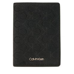 Duży Portfel Męski Calvin Klein. Czarne portfele CALVIN KLEIN, bez wzorów. Za 259.99 zł.