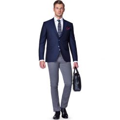 Marynarka Granatowa ODYS. Niebieskie marynarki marki LANCERTO, z bawełny, eleganckie. W wyprzedaży za 399.90 zł.
