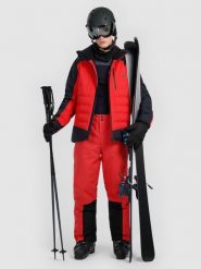 4F Spodnie narciarskie z szelkami membrana Dermizax 20000 męskie - czerwone XXL. Czerwone spodnie narciarskie i snowboardowe 4F, m, bez wzorów, narciarskie, Dermizax. Za 999.99 zł.