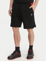 HUGO Szorty materiałowe Despen_RB 50559712 Czarny Relaxed Fit. Czarne szorty Hugo, m, bez wzorów, z bawełny. Za 379.99 zł.