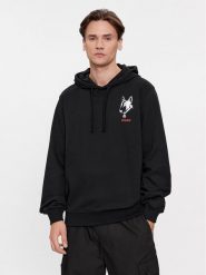 Hugo Bluza Dammico 50509184 Czarny Relaxed Fit. Czarne bluzy Hugo, m, bez wzorów, z bawełny, bez kaptura. Za 569.99 zł.