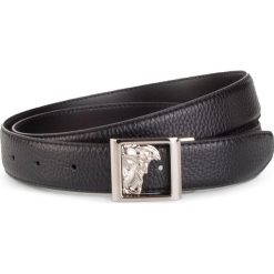 Pasek Męski VERSACE COLLECTION - V910229 VM00430 V000 Nero. Czarne paski Versace Collection, bez wzorów, ze skóry. W wyprzedaży za 479.00 zł.