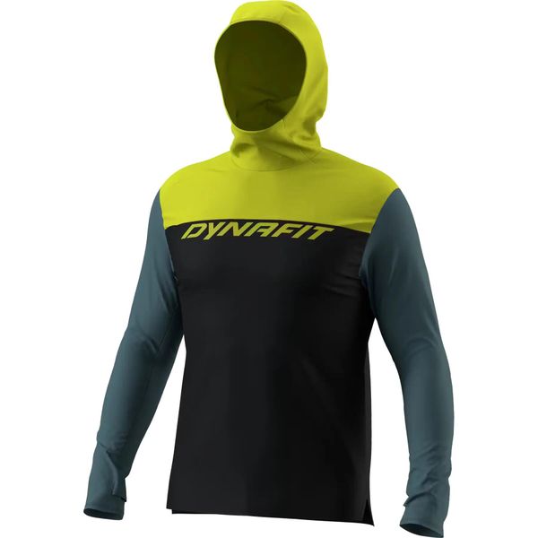 Bluza z kapturem Dynafit Traverse Sun. Niebieskie bluzy z kapturem Dynafit, xl, bez wzorów, ze skóry, z kapturem. Za 391.30 zł.
