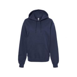 Bluza Z Kapturem Dla Dorosłych Unisex Softstyle Fleece Midweight. Niebieskie bluzy GILDAN, m, bez wzorów, z kapturem. Za 78.99 zł.
