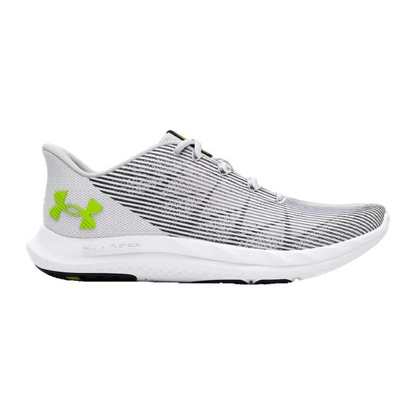 Buty do biegania męskie Under Armour Charged Speed Swift. Białe buty do biegania Under Armour, bez wzorów, bez zapięcia, do biegania. Za 257.99 zł.