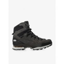 Buty trekkingowe męskie Hanwag Makra Trek GTX. Szare buty trekkingowe Hanwag, bez wzorów, bez zapięcia. Za 996.99 zł.
