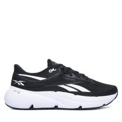 Sneakersy Reebok. Czarne buty do biegania Reebok, bez wzorów, bez zapięcia. Za 269.99 zł.