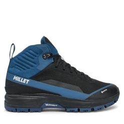 Trekkingi Millet. Niebieskie botki sznurowane Millet, bez wzorów, z gore-texu, bez obcasa, bez zapięcia. Za 869.99 zł.