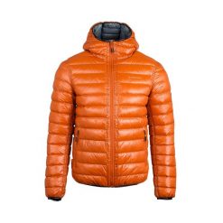 Kurtka puchowa męska BERGSON Berge3. Brązowe kurtki Bergson, m, bez wzorów, z puchu, bez kaptura. W wyprzedaży za 559.00 zł.