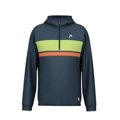 Bluza Head Topspin. Niebieskie bluzy Head, m, bez wzorów, z poliesteru, bez kaptura. W wyprzedaży za 342.00 zł.