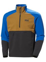 Helly Hansen Kurtka funkcyjna "Cascade Schield Anorak" w kolorze niebiesko-brązowo-czarnym rozmiar: M. Brązowe kurtki outdoor i hardshell Helly Hansen, m, bez wzorów, bez kaptura. Za 238.84 zł.