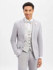 JOOP! Męska kurtka modułowa z zawartością wełny - Herby Mężczyźni Slim Fit szary jednolity, 52. Szare kurtki JOOP!, m, bez wzorów, z tkaniny, bez kaptura. Za 1,699.95 zł.