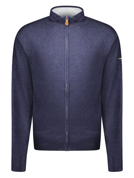 Geographical Norway Kardigan "Frest" w kolorze granatowym rozmiar: XL. Niebieskie swetry rozpinane Geographical Norway, xl, bez wzorów, bez kołnierzyka, bez ramiączek. Za 110.45 zł.