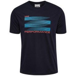 Koszulka Hummel Pulse Graphic. Czarne t-shirty sportowe Hummel, bez wzorów, bez ramiączek, na fitness i siłownię. Za 158.00 zł.