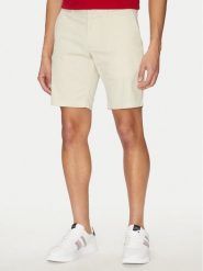Tommy Hilfiger Szorty materiałowe Brooklyn MW0MW23563 Beżowy Regular Fit. Brązowe szorty Tommy Hilfiger, m, bez wzorów, z bawełny. Za 239.99 zł.