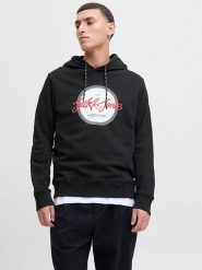 Jack & Jones Bluza "Urban" w kolorze czarnym rozmiar: L. Czarne bluzy z kapturem Jack & Jones, l, bez wzorów, z kapturem. Za 152.98 zł.