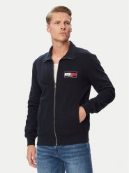 Tommy Hilfiger Bluza Brand Love MW0MW44941 Granatowy Regular Fit. Niebieskie bluzy Tommy Hilfiger, l, bez wzorów, z bawełny, bez kaptura. Za 489.99 zł.